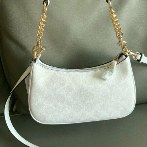 COACH Shoulder Bag, Teri White Glacier - Picture 4 of 6